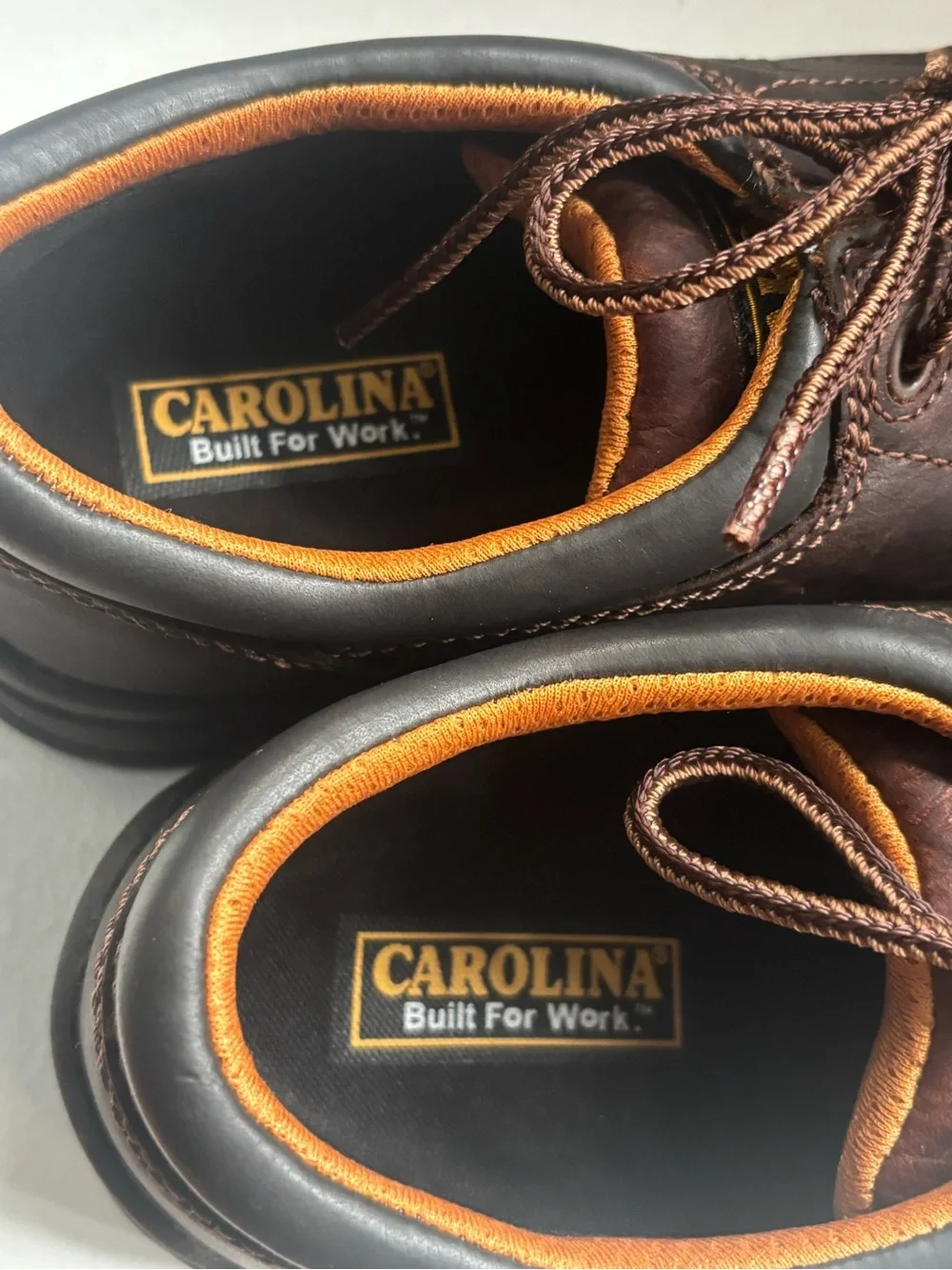 Carolina Men's Braze Composite Toe Work Oxfords dark brown leather size 9.5 2E